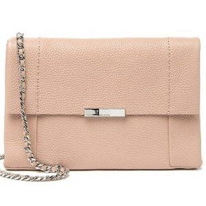 NEW. 🎀 Ted Baker - Clarria Soft Leather Clutch - pale pink